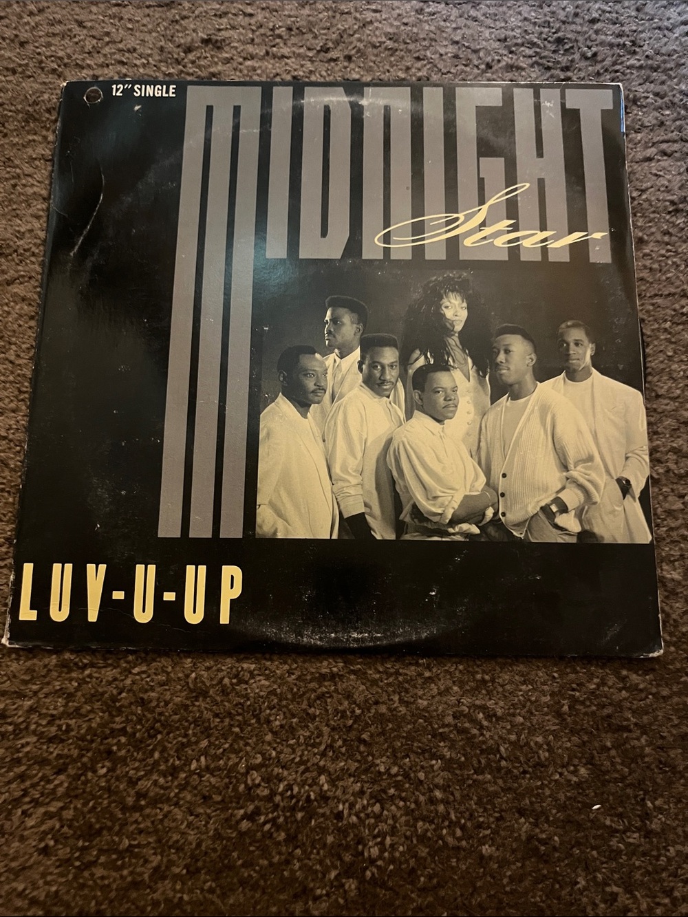 Midnight Star "Luv-U-Up" 12" Single Vinyl Cover - Black & White